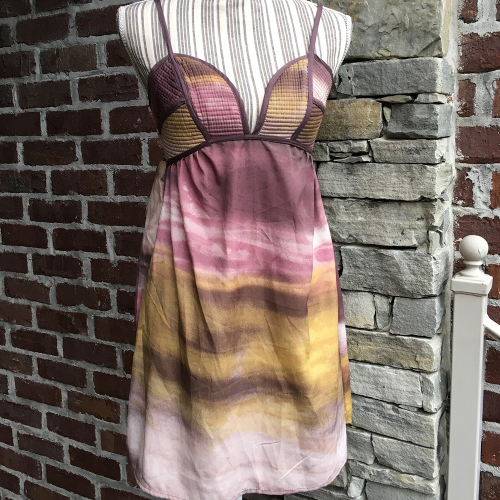 Tie dye low cut dress target
