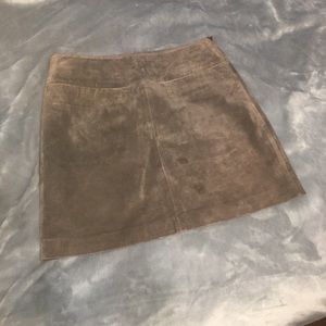 Size 2 brown suede skirt