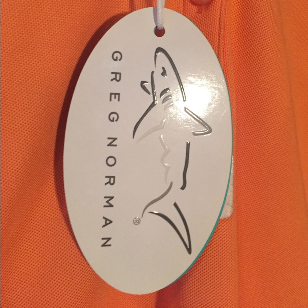 Greg Norman Orange Ladies Polo Top - Picture 2 of 4