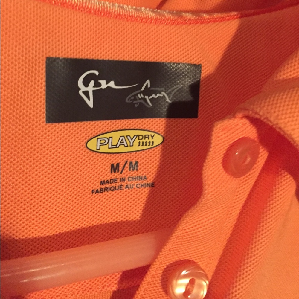 Greg Norman Orange Ladies Polo Top - Picture 3 of 4