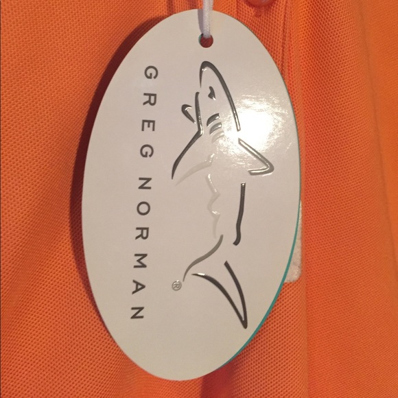Greg Norman Orange Ladies Polo Top - Picture 2 of 4