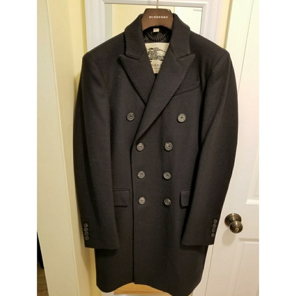 burberry double breasted wool coat