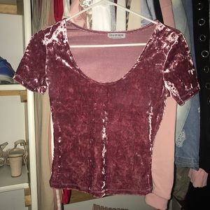 Velvet top