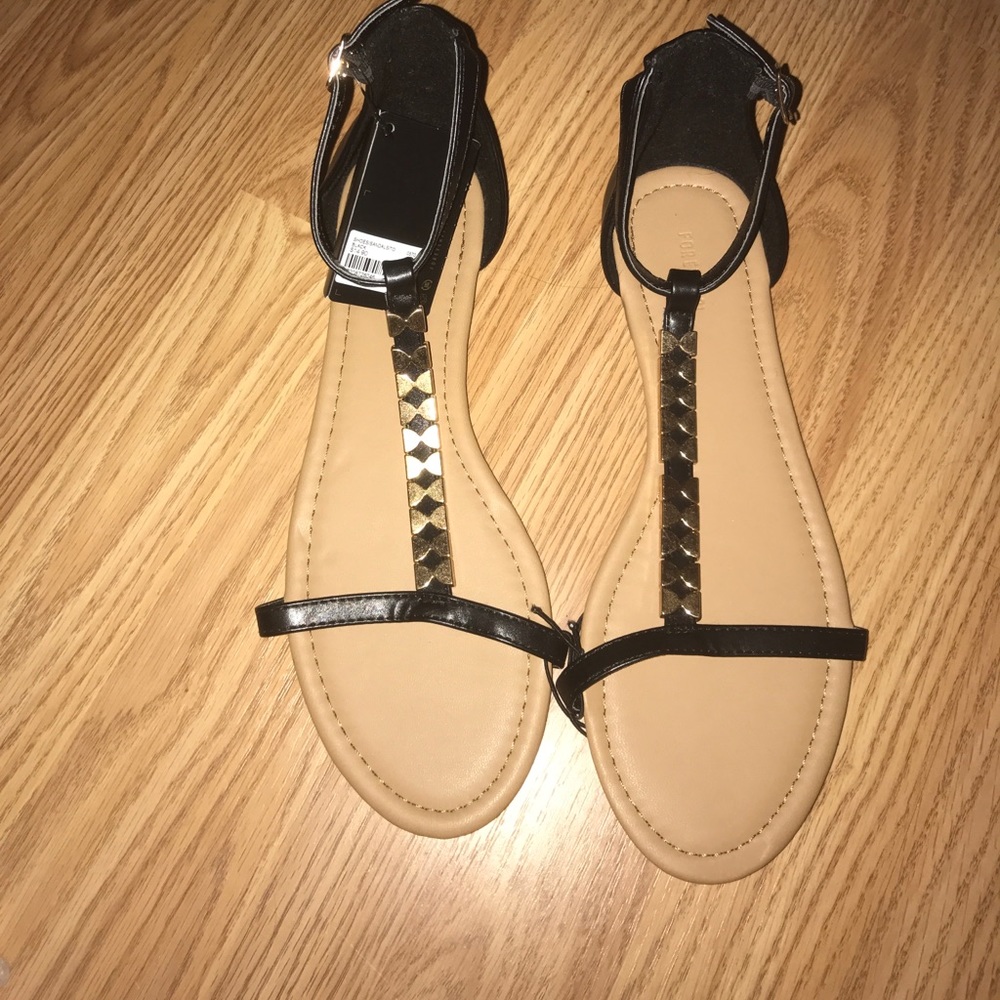 Forever 21 Black Sandals