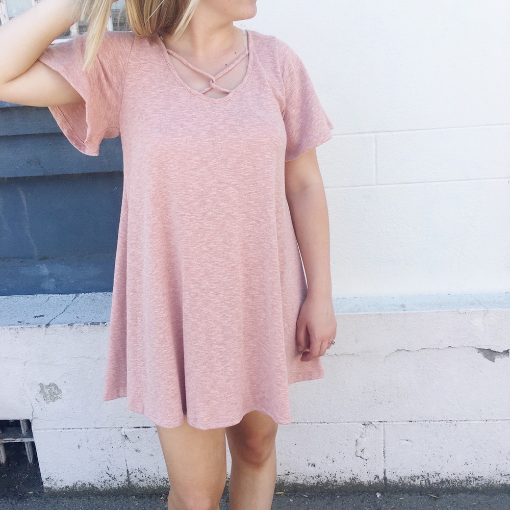 Pink Shift Dress