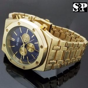 Stainless Steel Blue Dial Designer Style Watch