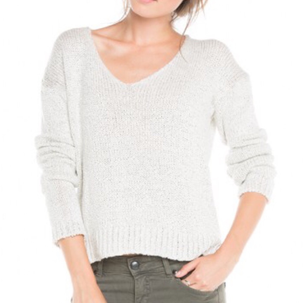 SOLD Brandy Melville Gray Carmen Sweater