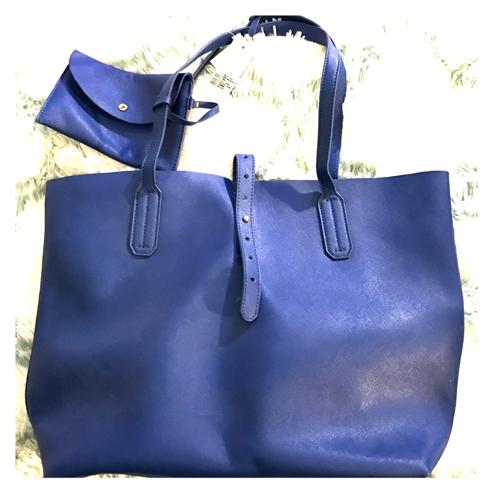 Brand New Via Spiga Jessie Denim Tote Purse