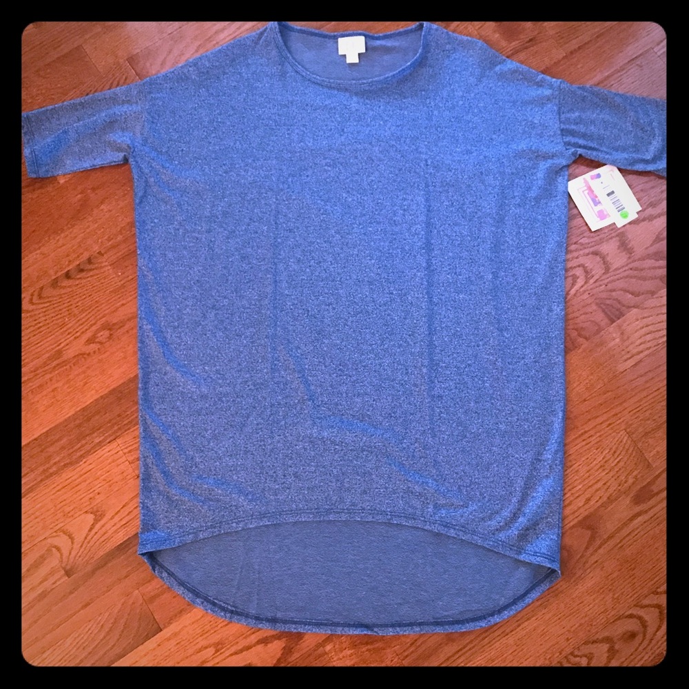 LuLaRoe Irma Heathered Blue XXS