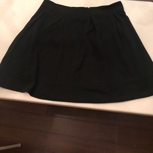 Classic Black Pleated Skater Skirt
