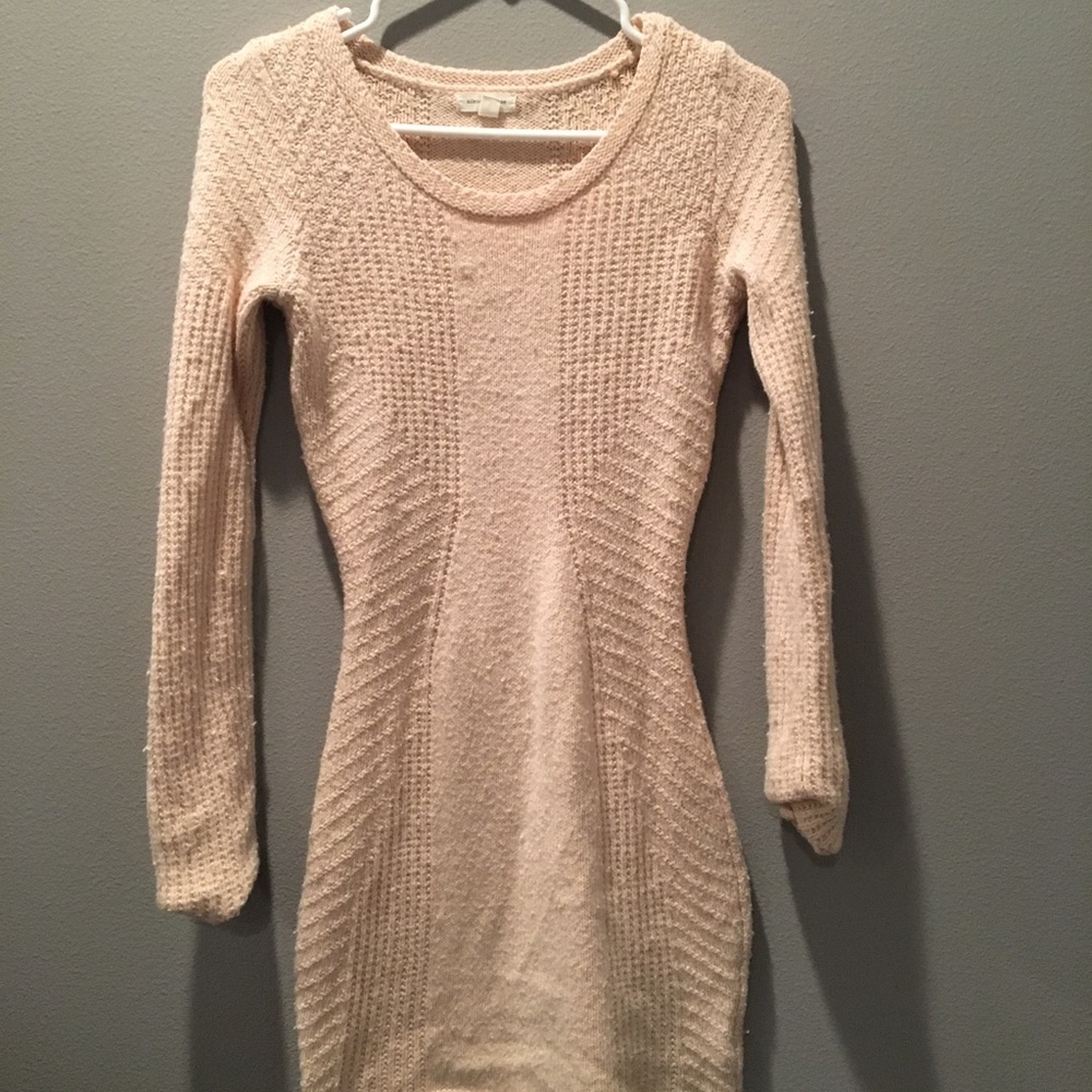 Cream white sweater dress from Urban Outfitters