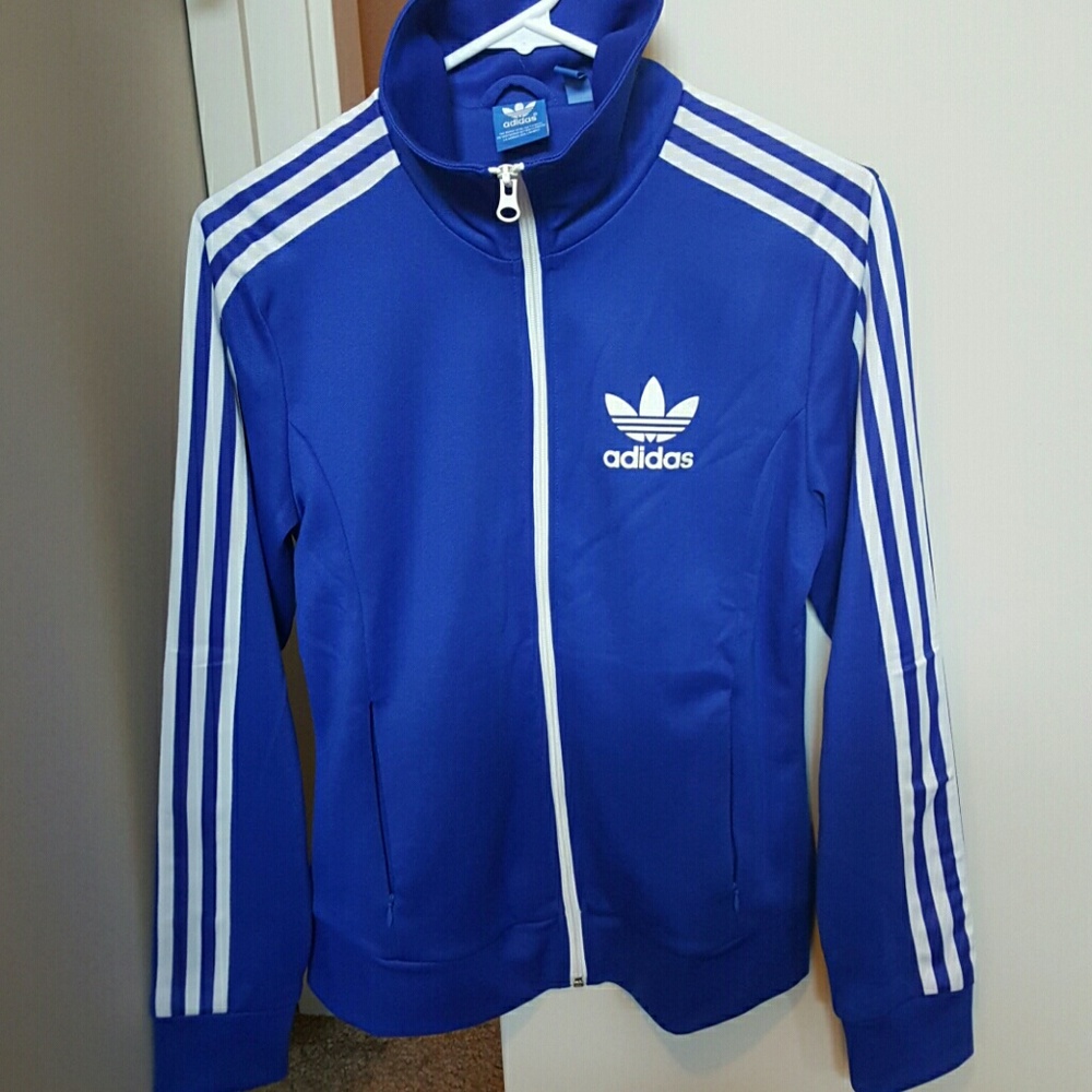 Royal blue adidas jacket (NWOT)