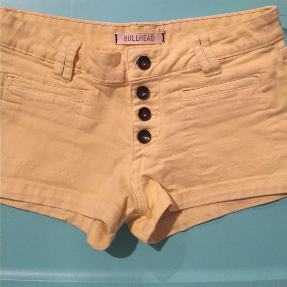 Yellow Jean Bullhead Shorts