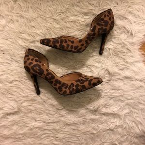 Leopard print heels