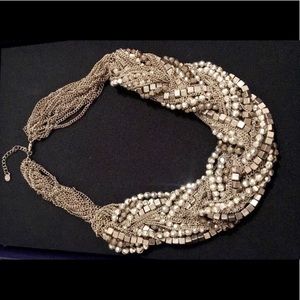 Chunky braided necklace