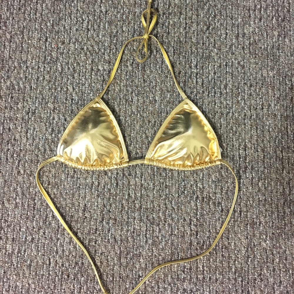 Gold metallic bikini