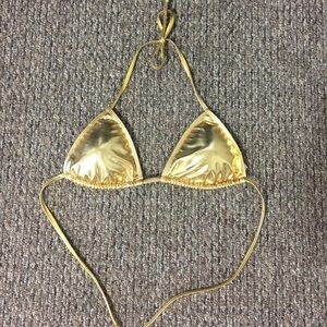Gold metallic bikini