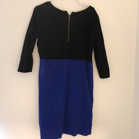 Color block quarter sleeve dress perfect for fall - Picture 2 of 2