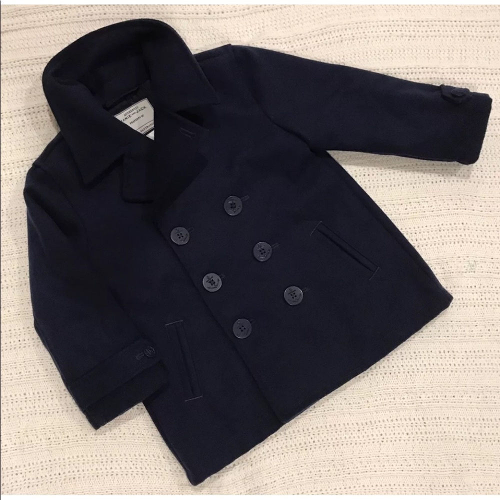 Janie and Jack Navy Blue Peacoat NWT Boys