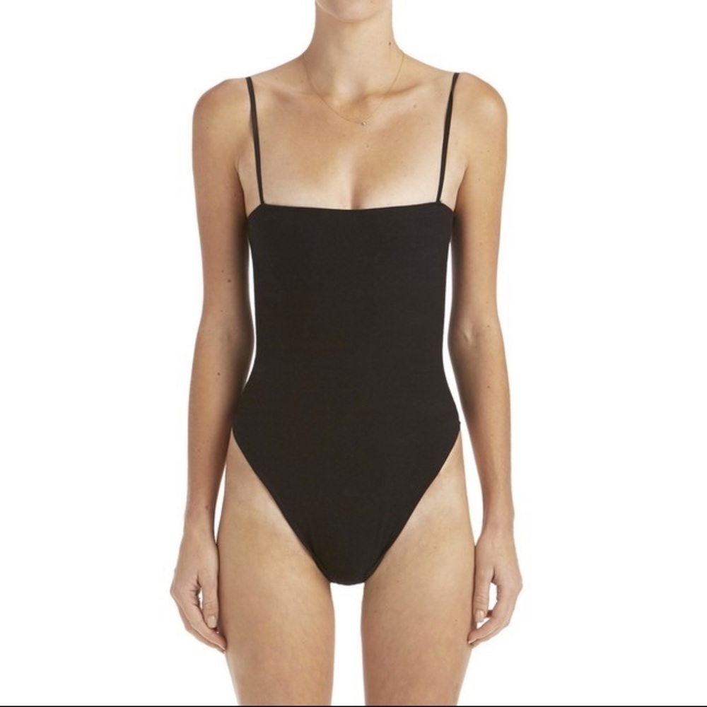 'Riley' Flat Black Bodysuit - Picture 3 of 8