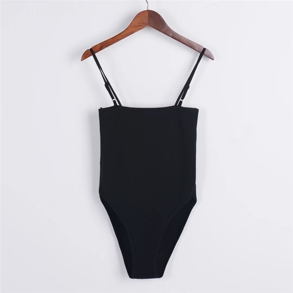 'Riley' Flat Black Bodysuit - Picture 7 of 8