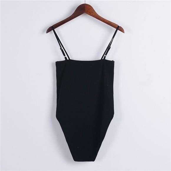 'Riley' Flat Black Bodysuit - Picture 6 of 8