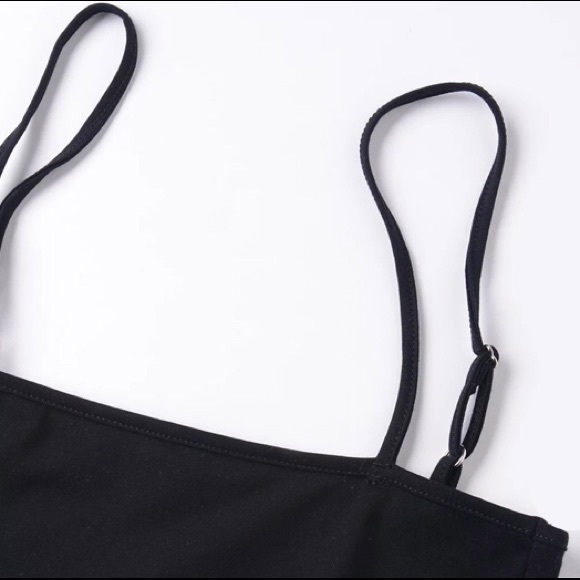 'Riley' Flat Black Bodysuit - Picture 8 of 8