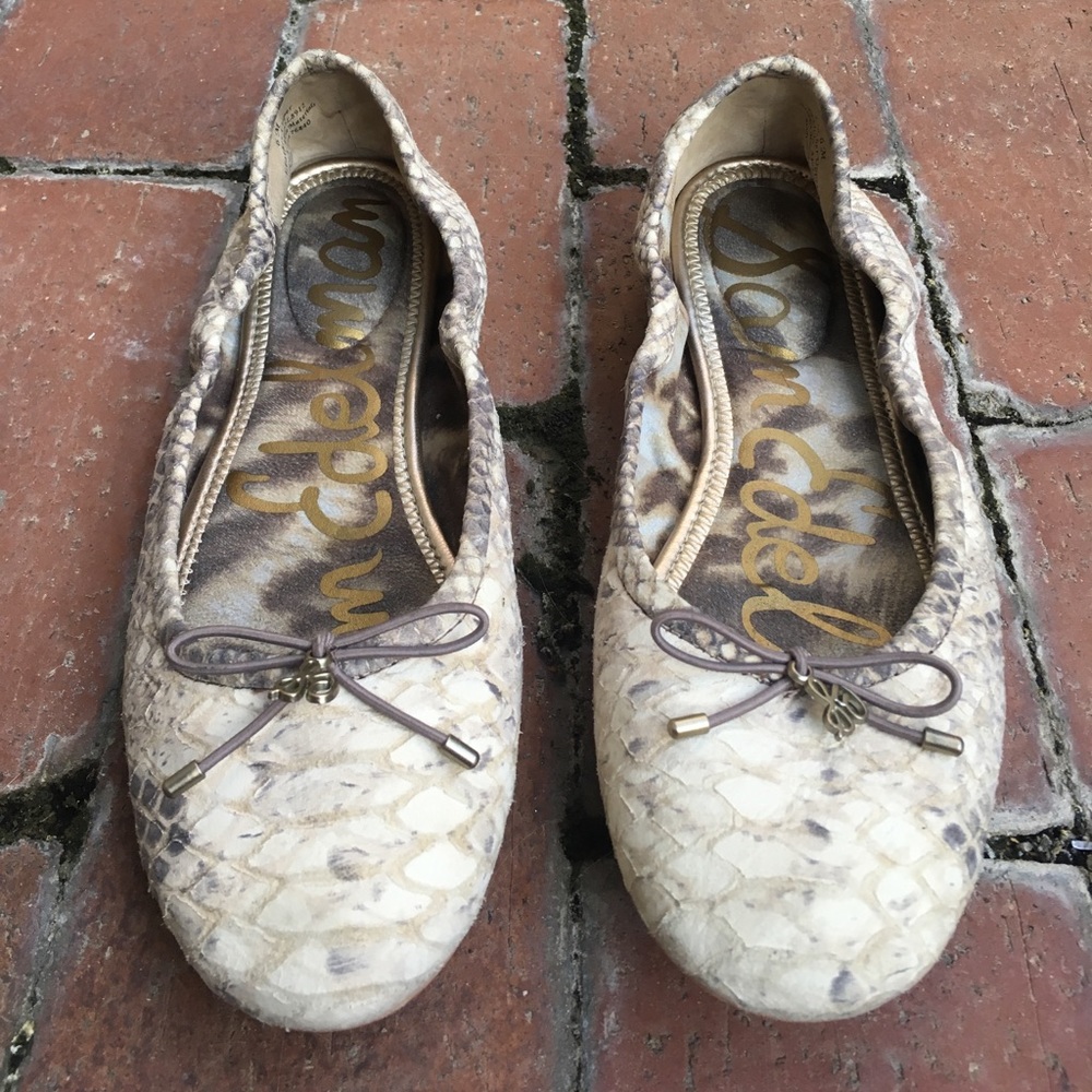 Sam Edelman Snakeskin Ballet Flats