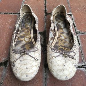 Sam Edelman Snakeskin Ballet Flats