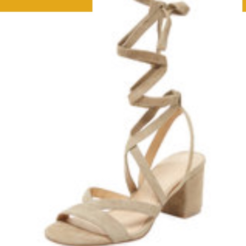 Women's block heeled strappy sandals