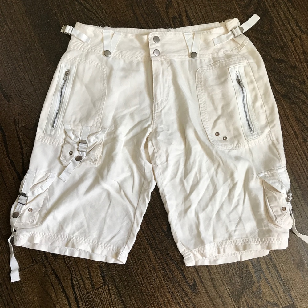 Danang silk "surplus info-chine" cargo shorts