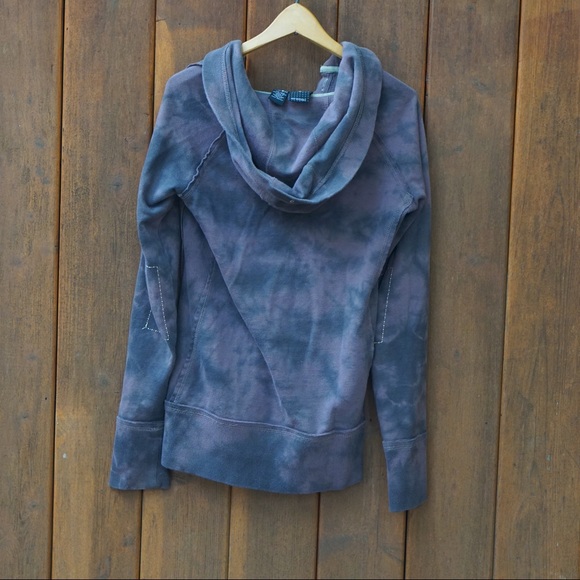 Etnies Tie-Dye Purple + Gray Pullover, Sz S - Picture 4 of 4