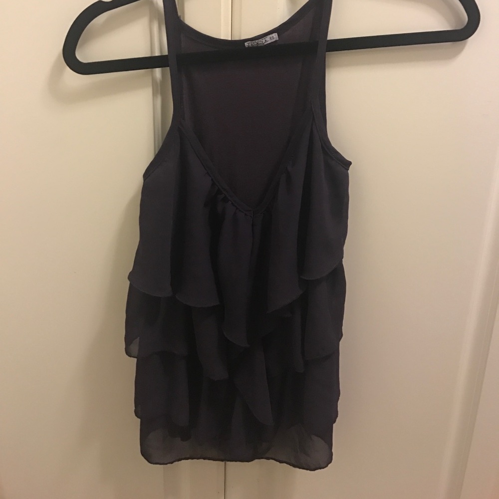 Flowy Ruffled Purple top