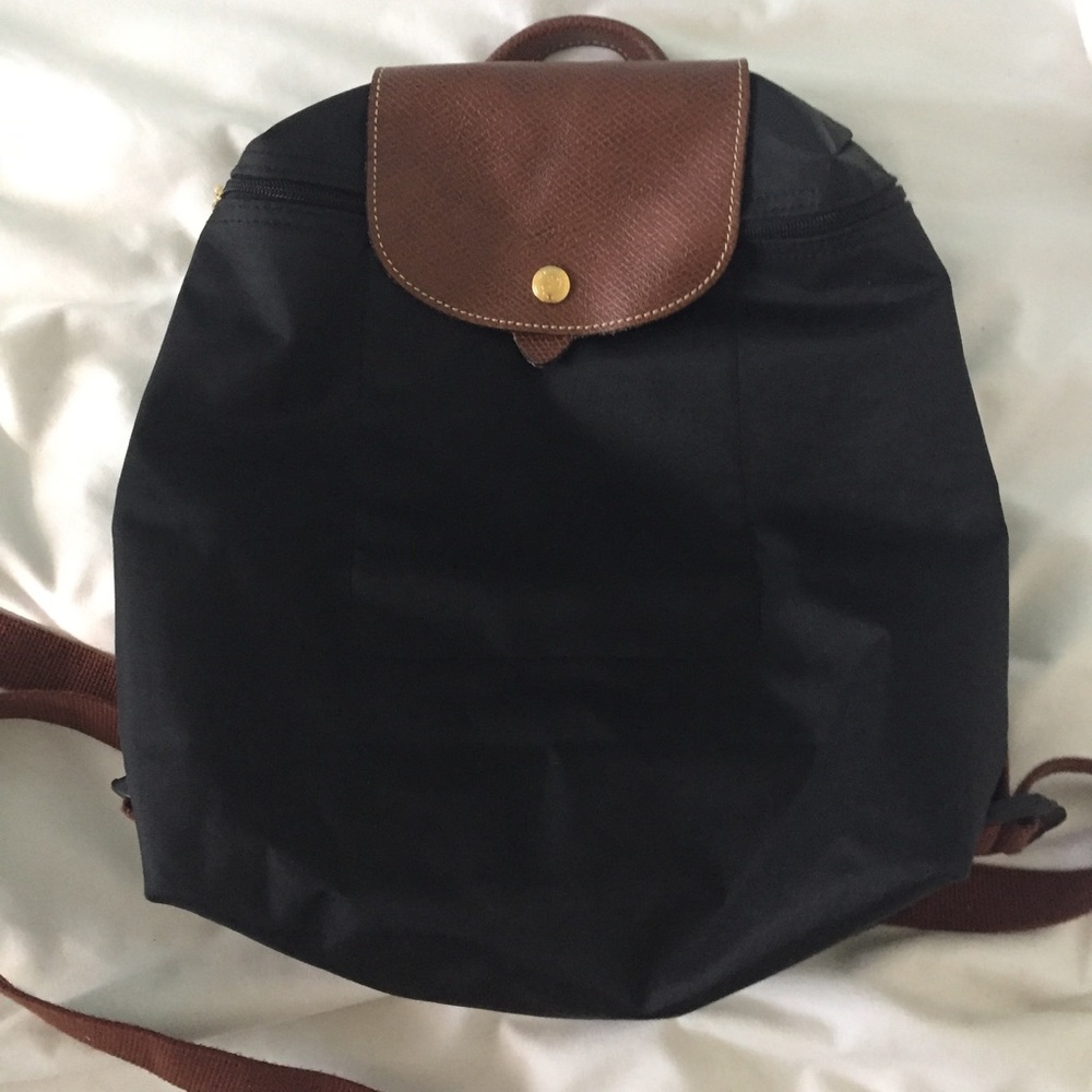 Longchamp La Pliage black backpack
