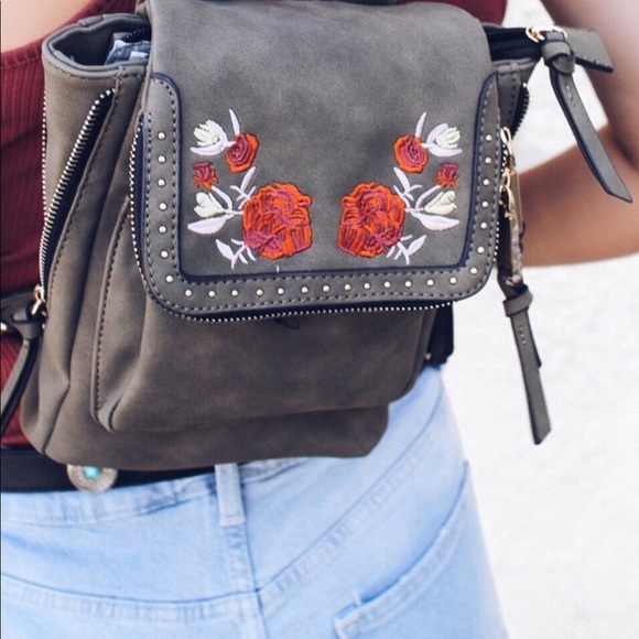 Mini Embroidered Bowery Backpack - Picture 2 of 8