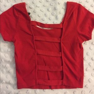 Forever 21 open back crop top