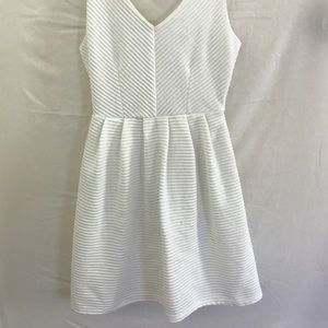 Ribbed White Dress