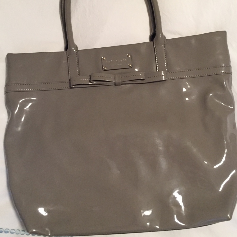 Grey Kate Spade purse