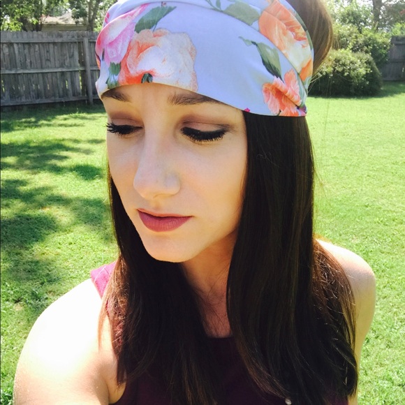 mik-rah "Elegance"  headband in cornflower blue - Picture 3 of 4