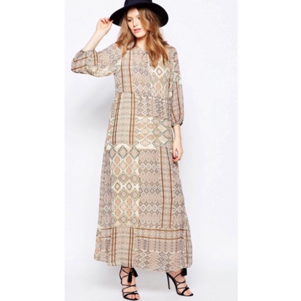 Long Bohemian Sheer Dress