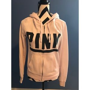 Victoria's Secret Pale Pink Full Zip-Up Hoodie💓