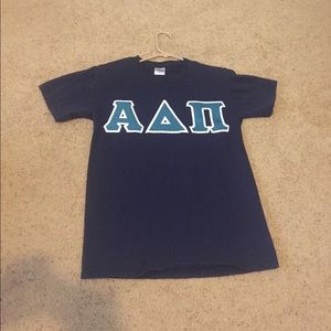 Alpha Delta Pi Stitched Letters T-Shirt