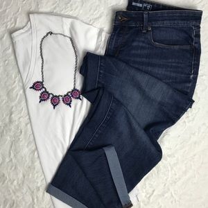 Life + Style Boyfriend Medium Wash Denim Jeans