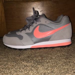 Classic grey and pink nikes