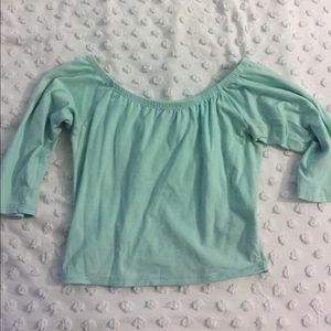 Off the shoulder crop top