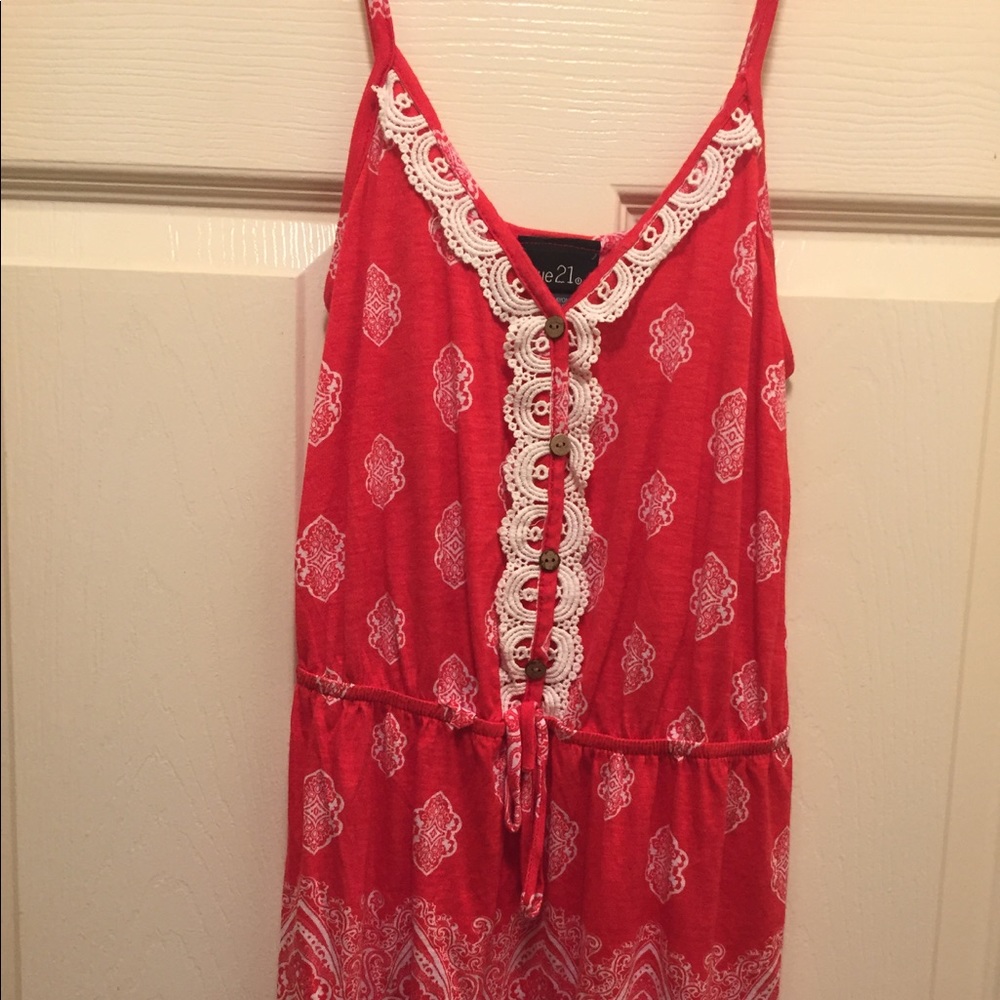 NWOT Orange/White Top