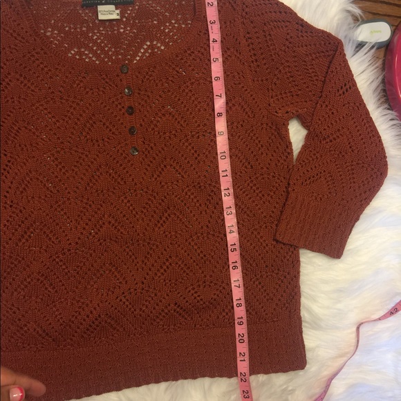 Peruvian connection size medium deep orange knit - Picture 5 of 8