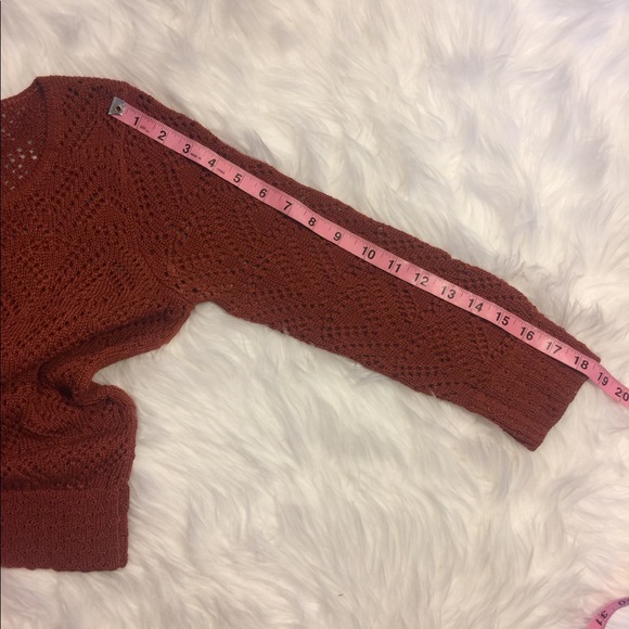 Peruvian connection size medium deep orange knit - Picture 6 of 8