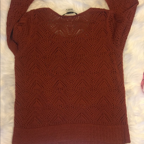 Peruvian connection size medium deep orange knit - Picture 7 of 8