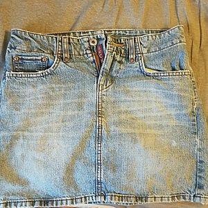 Lucky brand denim mini skirt